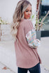 Pink Toltec Corduroy Contrast Shacket